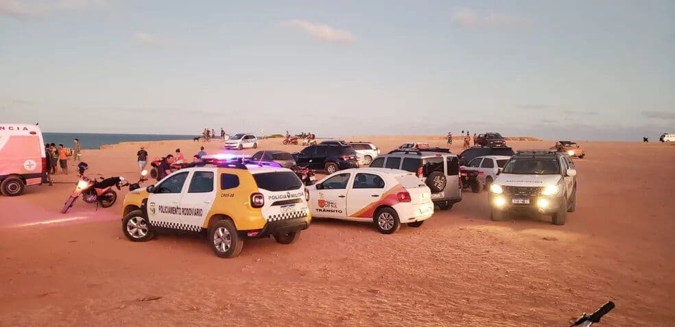 Turista morre após cair de falésia em Pipa durante passeio de quadriciclo