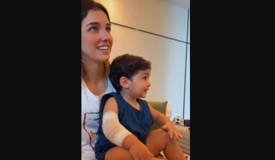 Filho de Paquetá vai parar em hospital no Catar, mas mãe tranquiliza: "microlesão no braço"