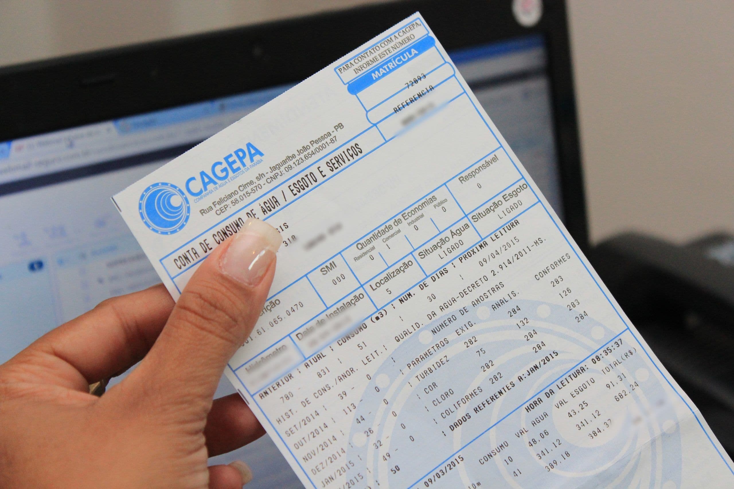 Cagepa propõe reajuste de 8,4% nas contas de água na Paraíba e aumento pode entrar em vigor em janeiro de 2022