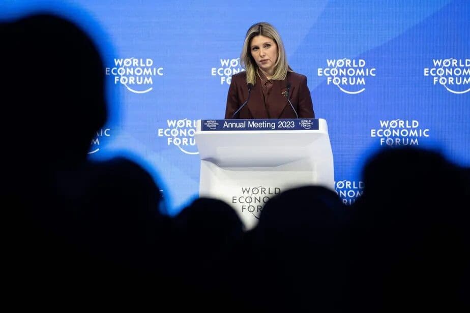 'Enfrentamos a ameaça do colapso do mundo como conhecemos', diz primeira-dama da Ucrânia em Davos