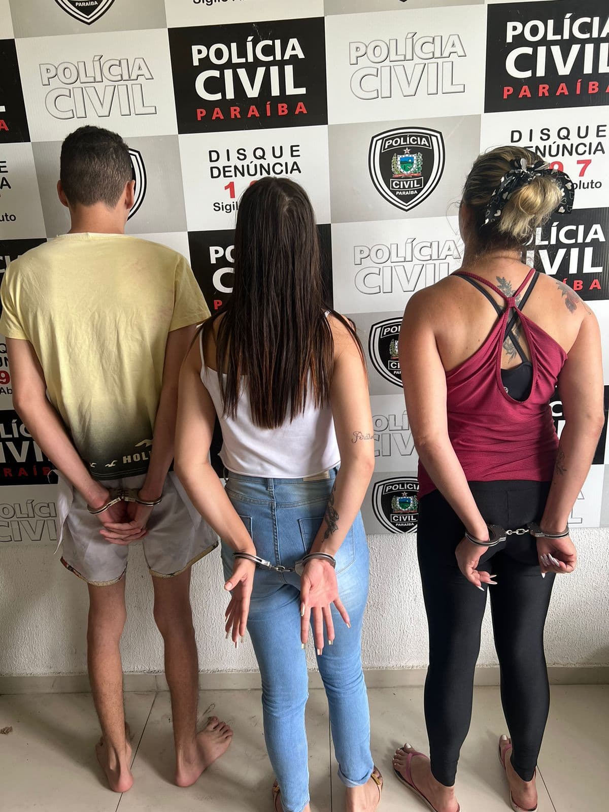 Polícia prende, em João Pessoa, trio que chefiava tráfico de drogas e armas no Sertão