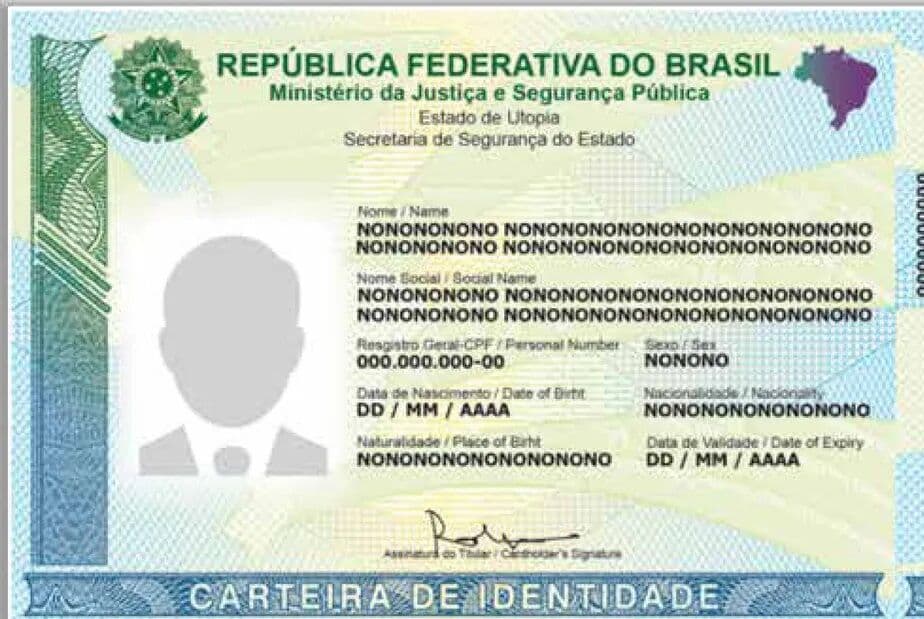 Nova Carteira de Identidade terá alterações em “sexo” e “nome social”
