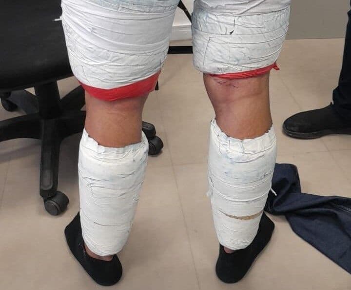 Presos por tráfico no Castro Pinto vieram de Cuiabá e estavam com 10,8 kg de pasta base de cocaína enrolada no corpo