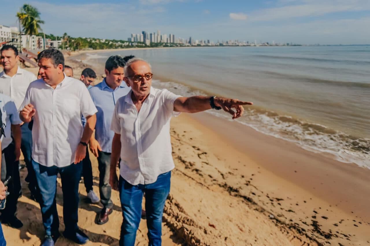 Cícero Lucena diz que obra em Cabo Branco vai ter capacidade de enfrentar movimentos das ondas