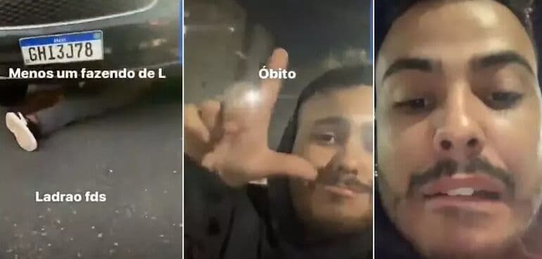 Motorista que matou e debochou de jovem é banido por plataformas