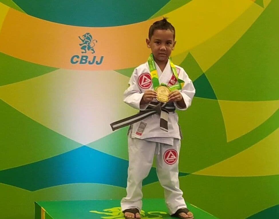 Aos cinco anos, paraibano Heytor Henrique brilha em São Paulo e é campeão Brasileiro de Jiu-Jitsu Kids