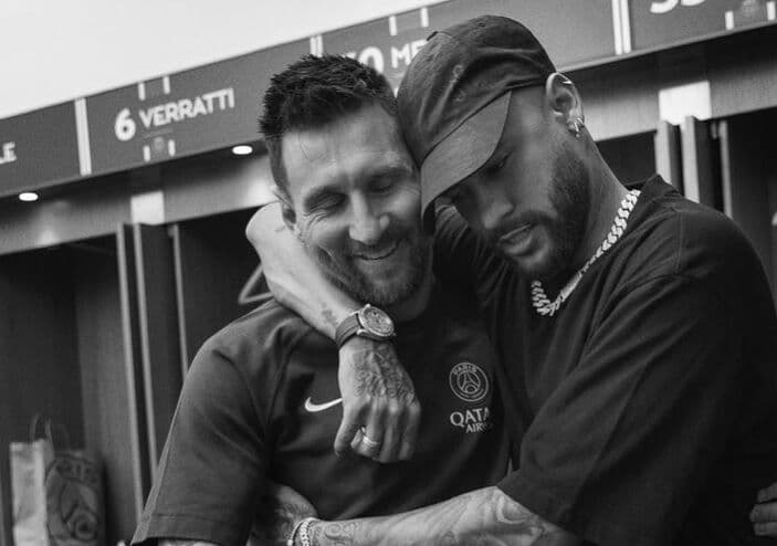 Após último jogo de Messi pelo PSG, Neymar se despede do companheiro: 'Foi um prazer'