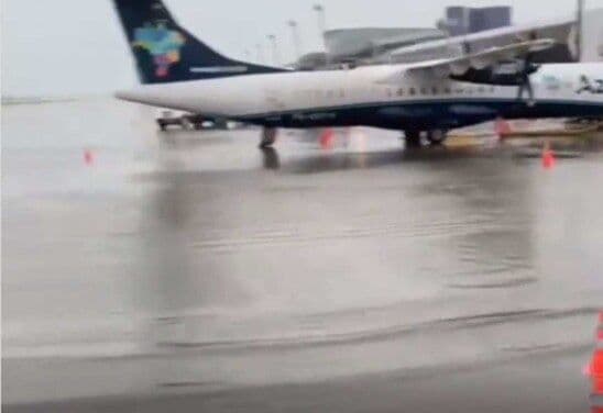 Aeroporto de Recife é fechado para pousos e decolagens após chuvas intensas na região