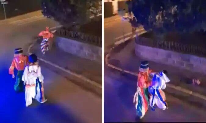 Patati e Patatá trocam socos em trenzinho da alegria; veja o vídeo