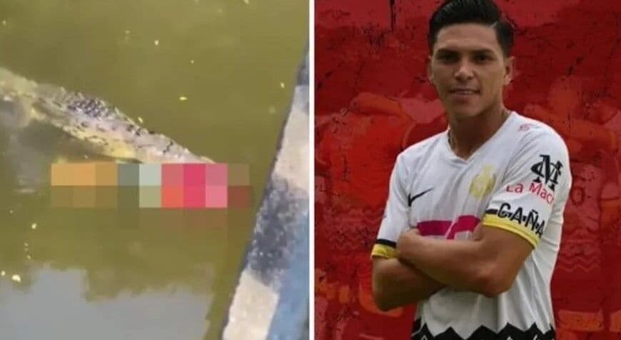 Jogador de futebol é morto por crocodilo após pular em rio