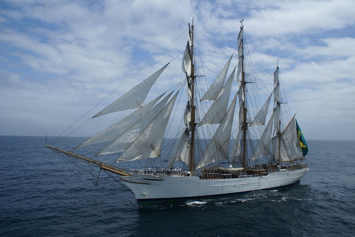 Navio-Veleiro 'Cisne Branco' é aberto para visitação pública neste domingo, em Cabedelo