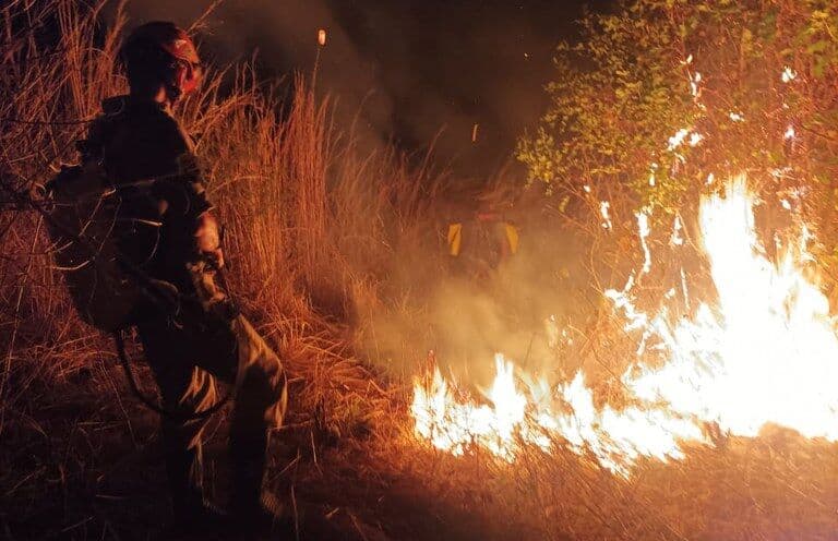 Incêndio em torno de parque no Sertão da Paraíba já dura quatro dias e Ibama entra para força-tarefa