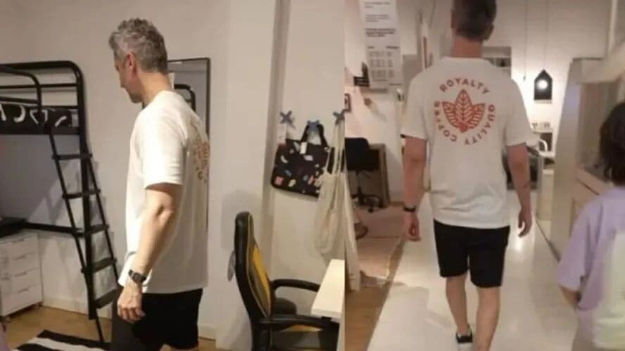 Lucas Lima é visto escolhendo móveis em loja após separação de Sandy