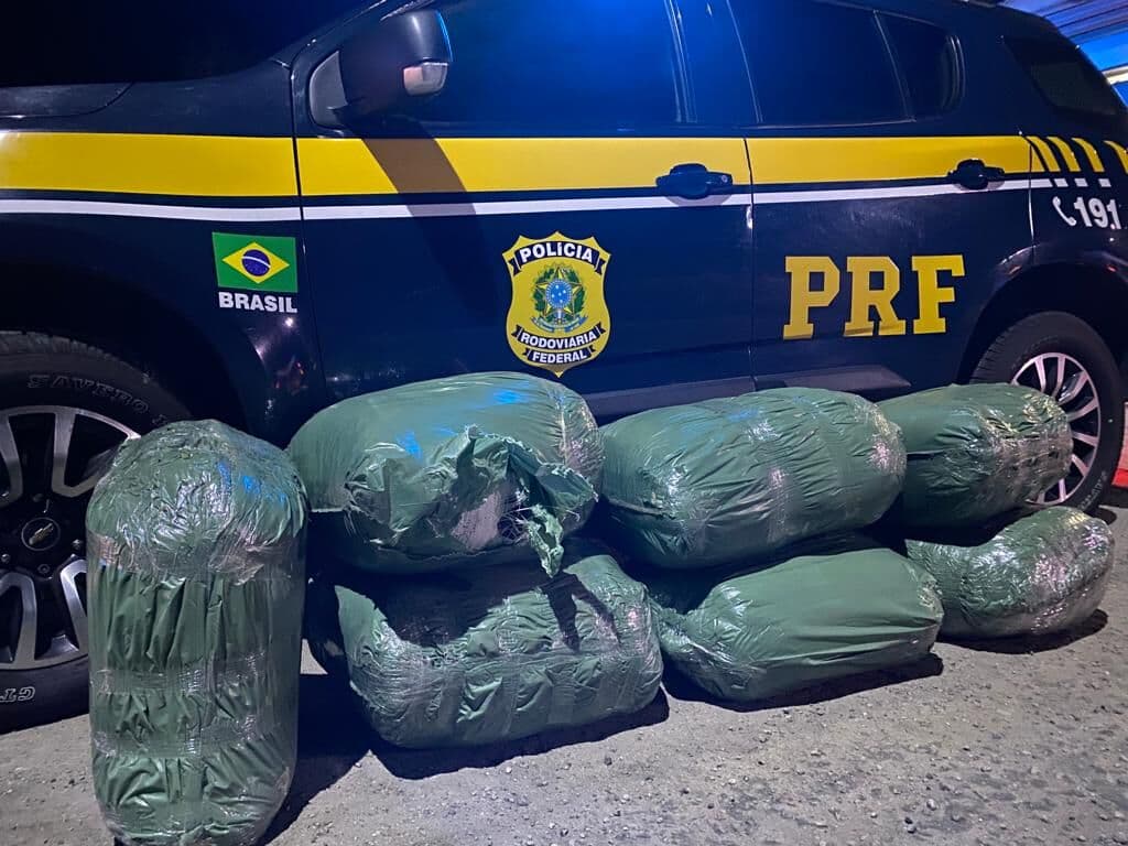 Polícia apreende mais de 100kg de maconha em caminhão de frete e prende motorista na Paraíba