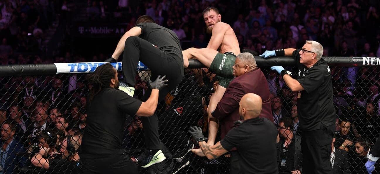Conor relembra briga generalizada no UFC 229 e cita agressão em irmão de Khabib: ‘Último golpe’