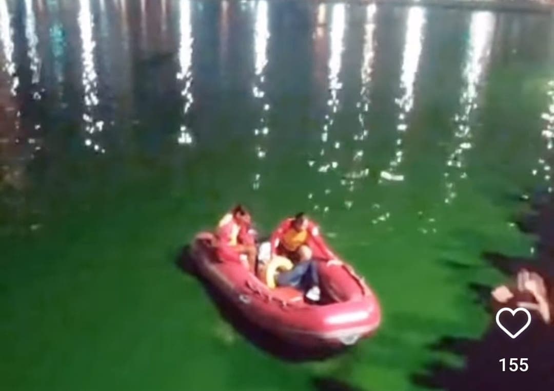 Homem com sintomas de embriaguez cai no Açude Velho e é resgatado pelo Corpo de Bombeiros, em Campina Grande