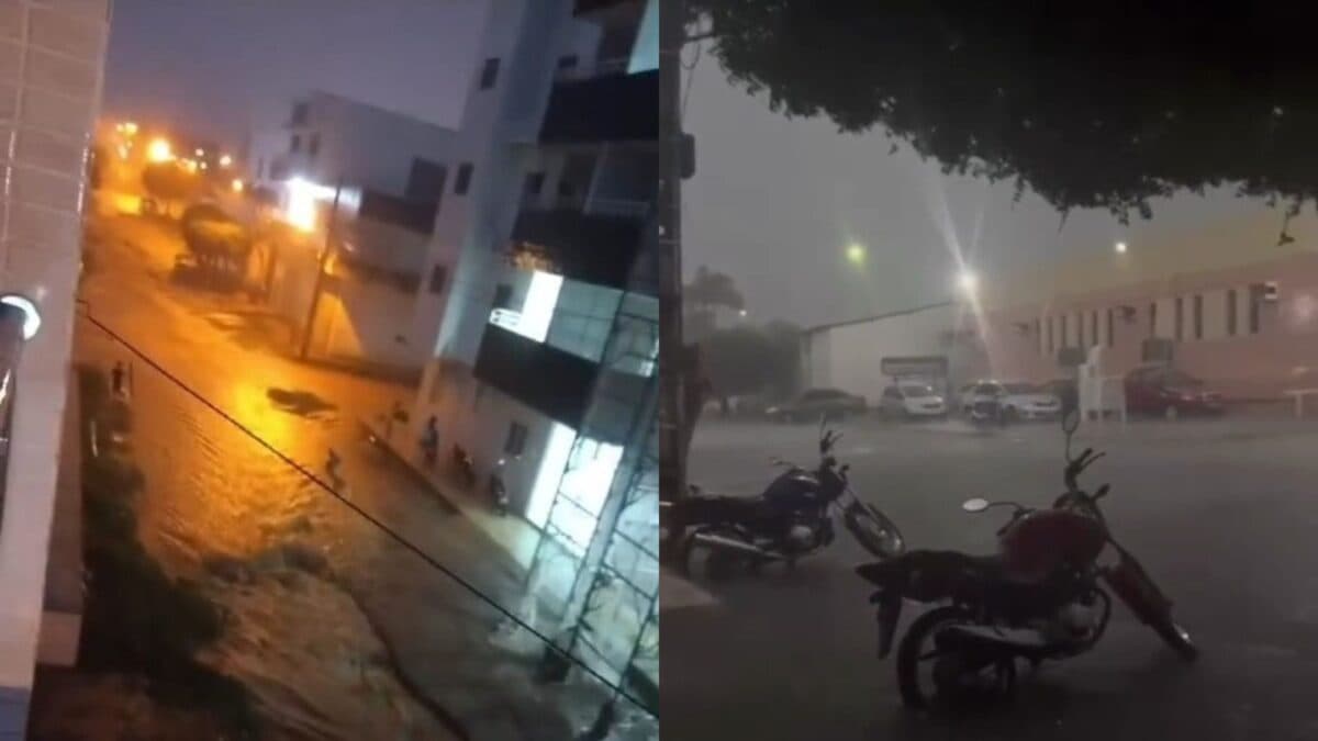 VÍDEO: Sertão volta a registrar fortes chuvas e São Bento tem ruas e casas alagadas