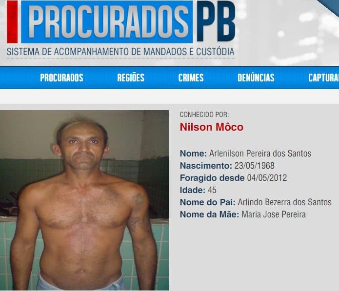 Suspeito de matar três pessoas em Campina Grande é preso em Santa Catarina