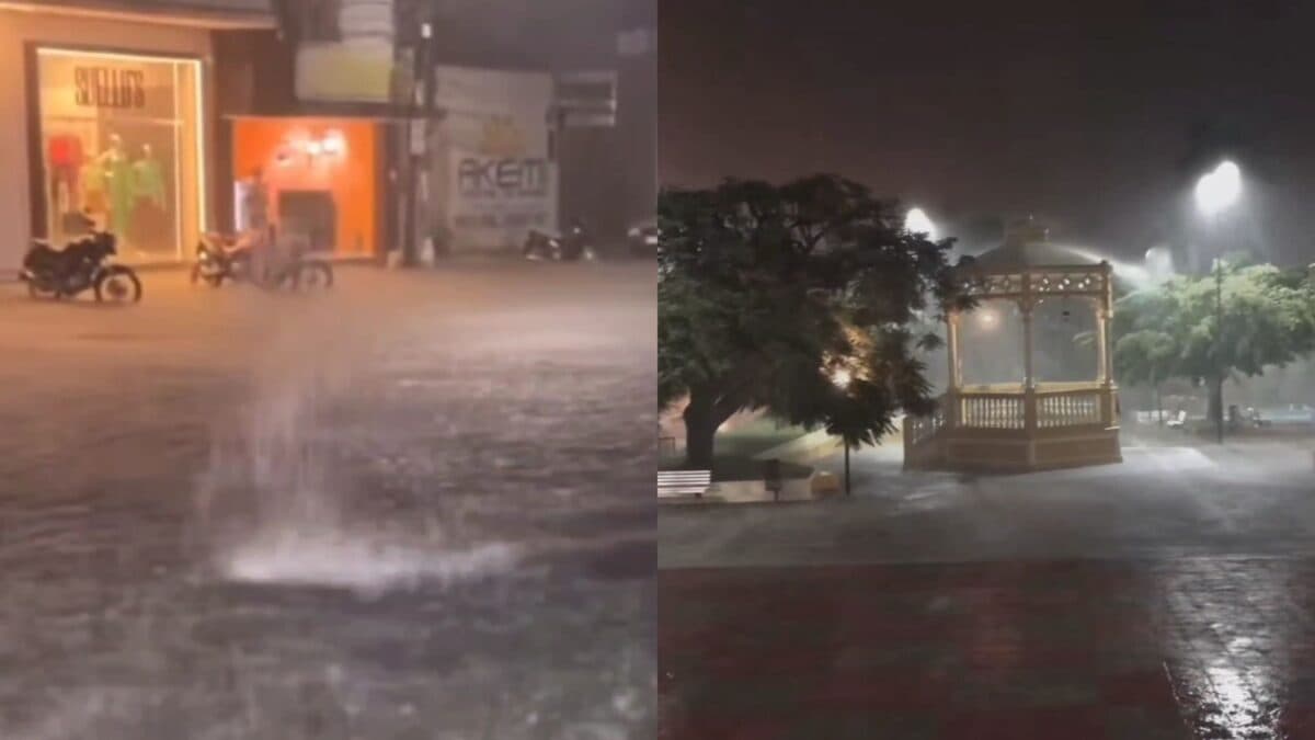 Ruas de Cajazeiras viram 'rios' após chuvas; água invade casas e comércios