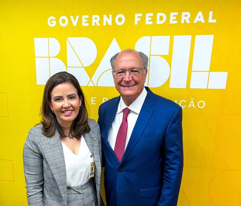 Pollyanna Dutra discute sobre investimentos na Paraíba em reunião com vice-presidente Geraldo Alckmin