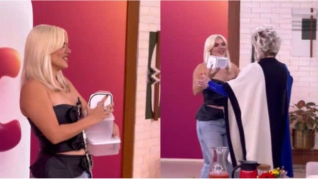 Duda Beat leva potes de marmita ao Mais Você e surpreende Ana Maria : "levar para painho e mainha"