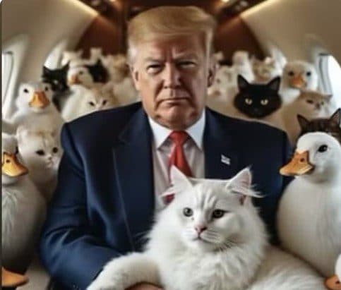 Gatinha que deu origem a boato de Trump de que haitianos comiam pets é achada no porão