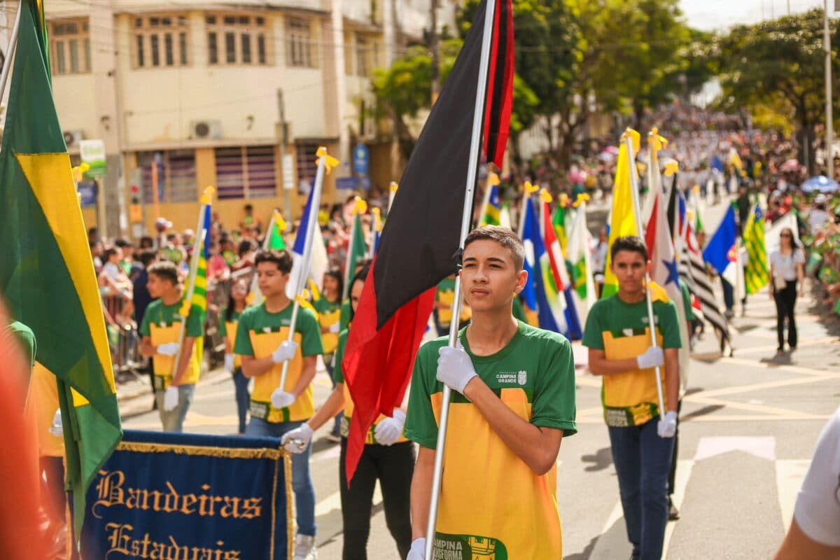 Campina Grande tem programação de desfiles cívicos no Centro e distritos de Galante e São José da Mata esta semana