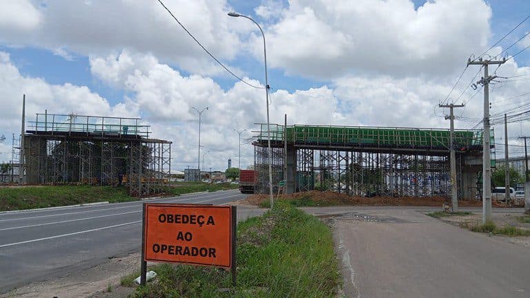 Trecho da BR-101 será interditado para obras no novo viaduto do Bairro das Indústrias a partir de hoje
