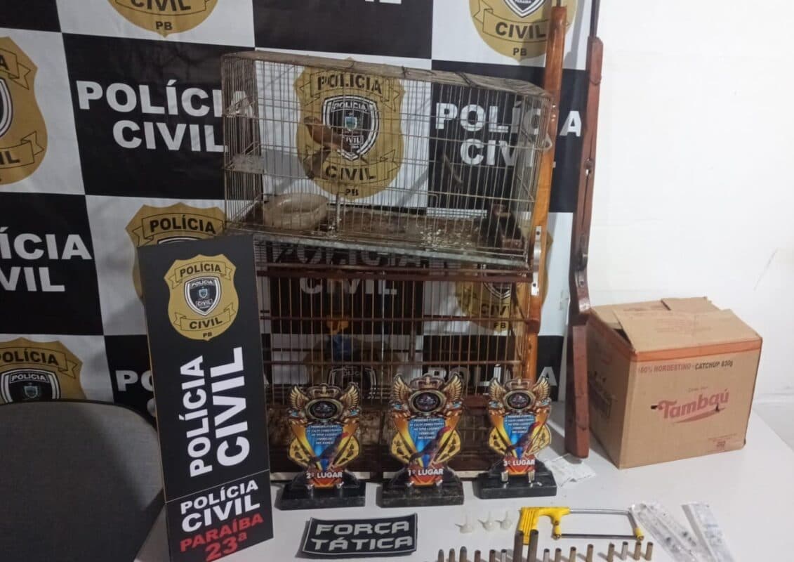 Operação prende homem e desarticula briga de galos na zona rural de Cubati, na Paraíba
