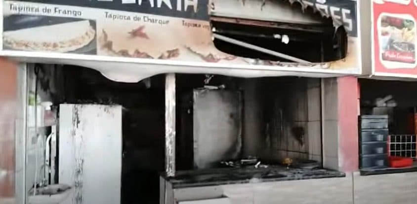 Incêndio após vazamento de gás destrói tapiocaria na Feirinha de Tambaú, em João Pessoa