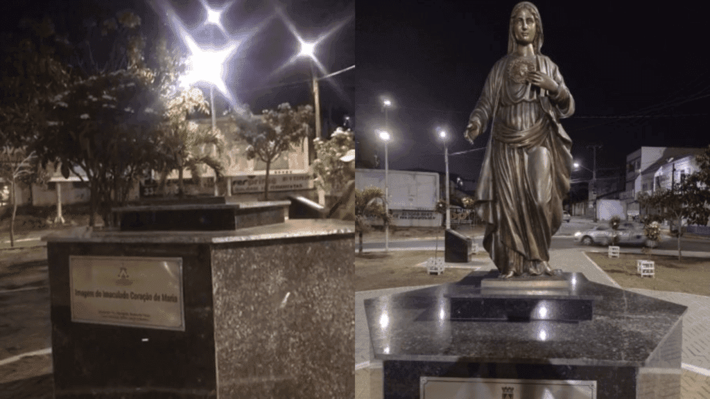 Imagem do Imaculado Coração de Maria é roubada de paróquia em Campina Grande