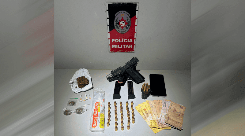 Polícia prende mulher suspeita de tráfico de drogas e apreende arma em Santa Rita