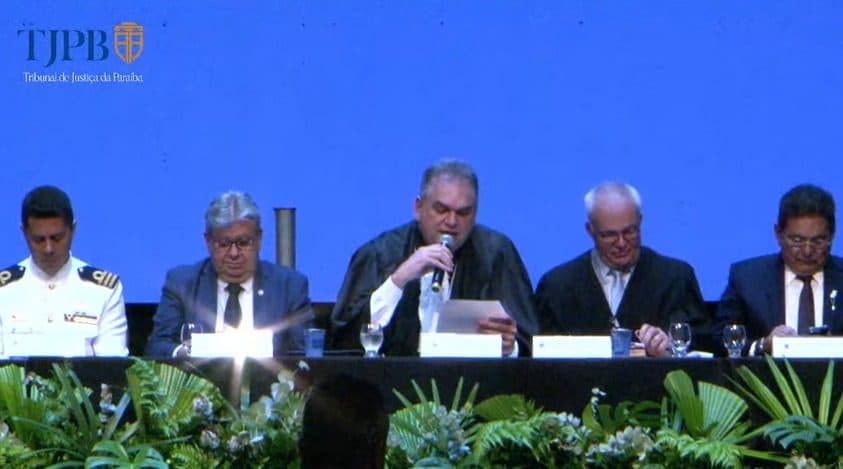 Novo presidente do Tribunal de Justiça da Paraíba, Fred Coutinho, é empossado em cerimônia com autoridades