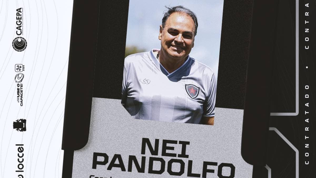 Botafogo-PB anuncia Nei Pandolfo como coordenador das categorias de base, feminino e da escolinha