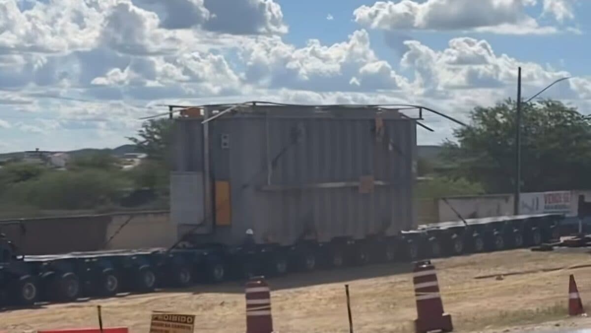 Transporte de transformador para Nova Palmeira é adiado; saiba o porquê