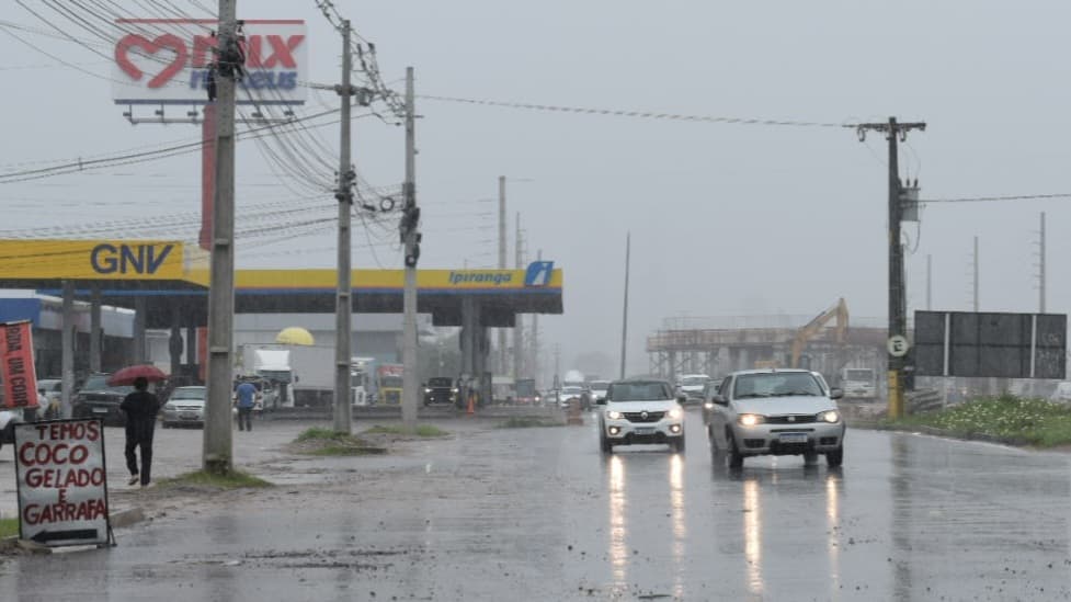 Inmet divulga alerta de chuva de até 50mm nas próximas horas para João Pessoa e outras cidades do litoral paraibano