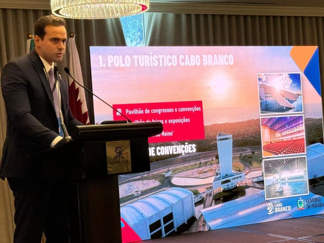 Vice-governador Lucas Ribeiro participa de missão internacional do Consórcio Nordeste e apresenta Polo Turístico Cabo Branco a investidores no Catar