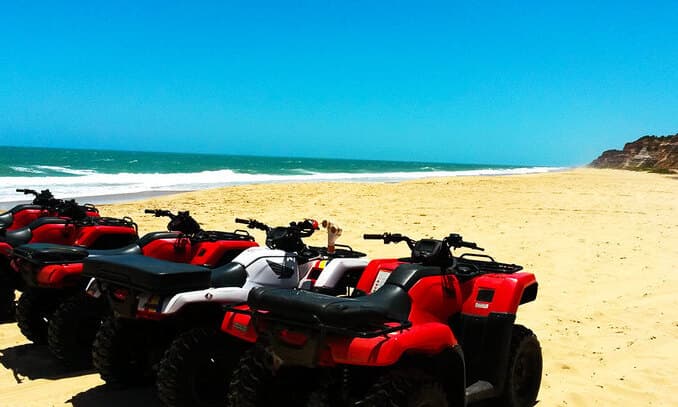 Turista morre após cair de quadriciclo em Praia Bela, na Paraíba