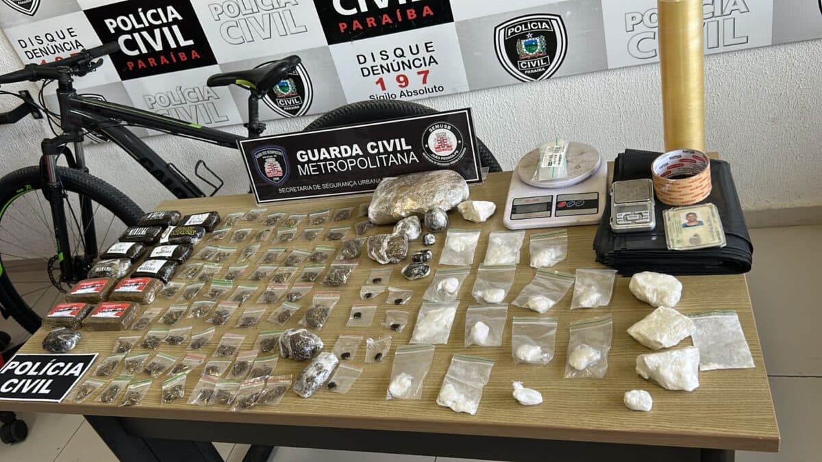 Polícia Civil prende suspeito por tráfico de drogas em João Pessoa