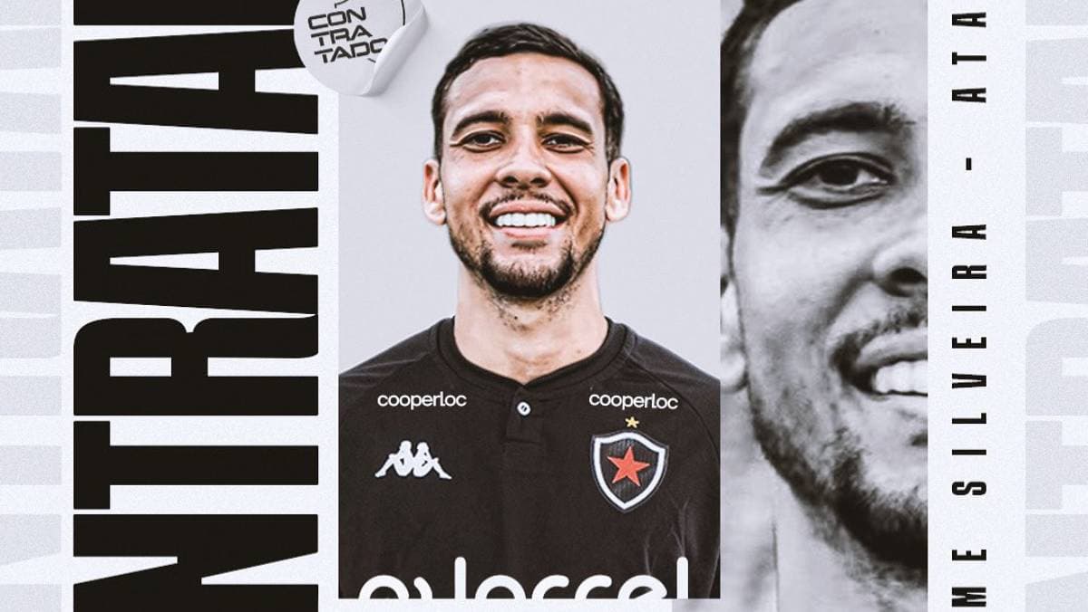 Botafogo-PB acerta chegada do atacante Guilherme Silveira, ex-Juazeirense