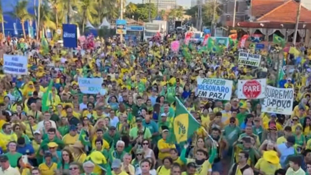 Atos pró-Bolsonaro em João Pessoa e outras cidades pedem 'Fora Lula' e impeachment de Alexandre de Moraes