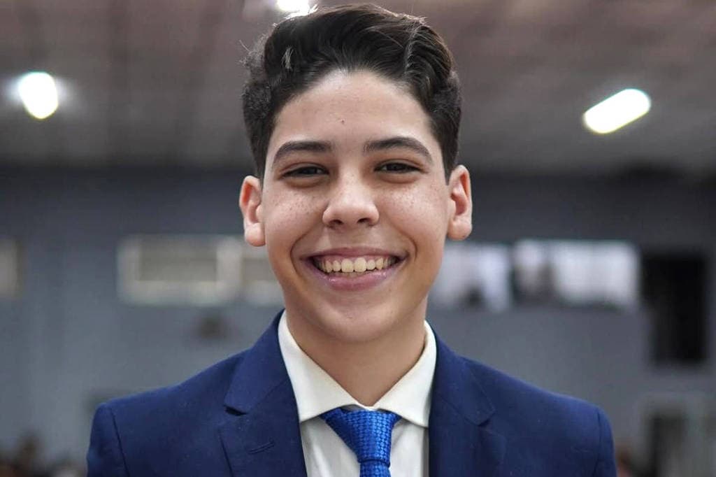 Pastor mirim, Miguel Oliveira, chega à Paraíba para participar de evento