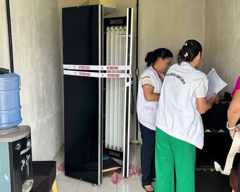 Vigilância Sanitária interdita cabines de bronzeamento artificial em oito estabelecimentos em João Pessoa
