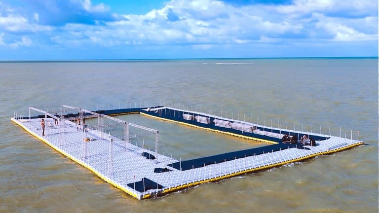 Paraíba World Beach Games tem corrida na água em piscina flutuante no mar neste final de semana em João Pessoa