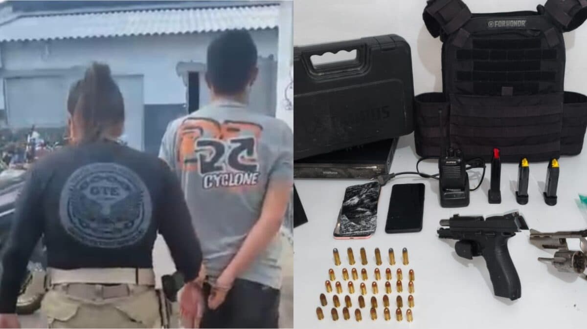 Operação contra o tráfico apreende armas, munições e prende homem na região de Queimadas