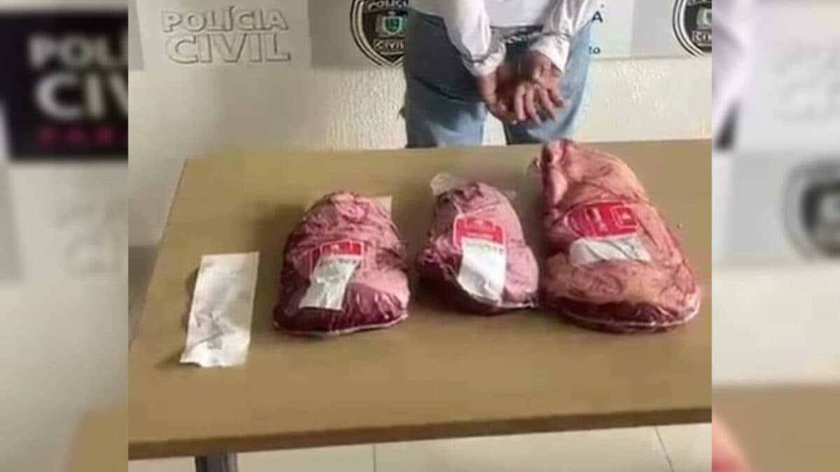 VÍDEO: homem é preso após furtar picanhas em supermercado em João Pessoa