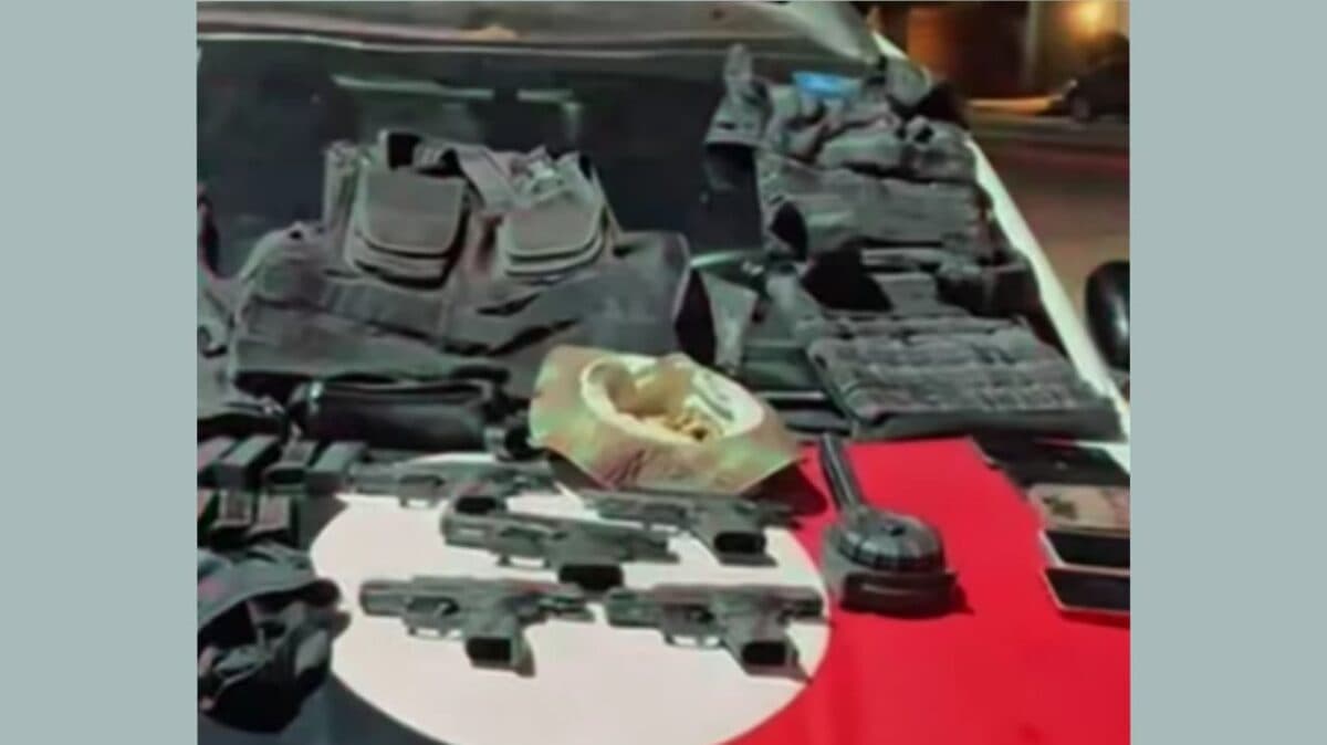 Cinco suspeitos são presos pela polícia em Marcação; carro é recuperado e mais de 270 munições são apreendidas