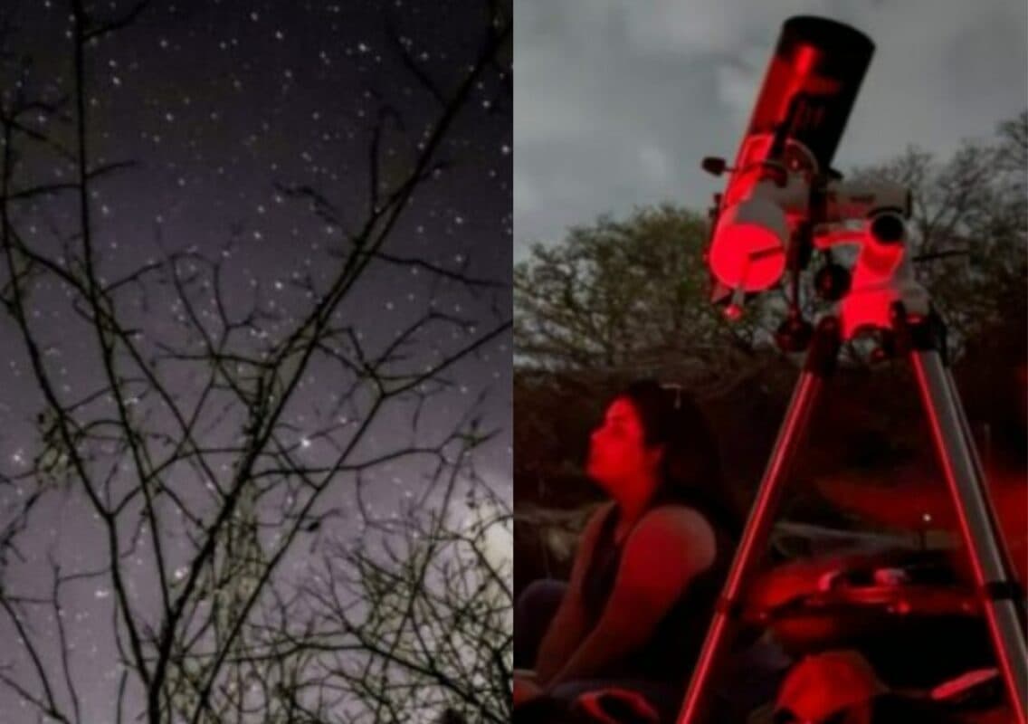 Chuva de meteoros atrai mais de 50 pessoas para observação na Pedra do Ingá; veja imagens