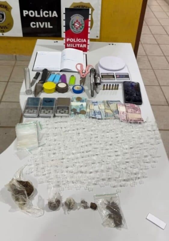 Polícia Militar prende suspeito de tráfico e apreende arma de fogo e drogas em Catolé do Rocha