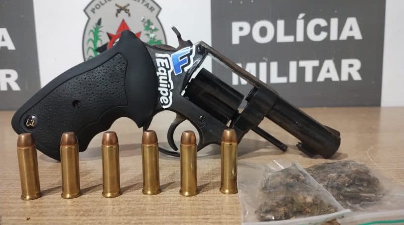 Polícia Militar apreende arma de fogo na zona sul da Capital